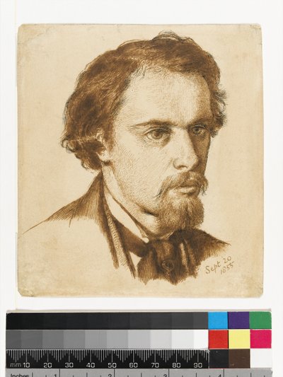 Self Portrait, 1855 by Dante Gabriel Charles Rossetti